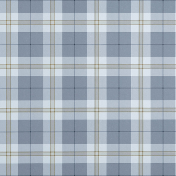 Thibaut Wallpaper Douglas Plaid Slate T44069 Wallpaper Non Woven Wallpaper U.S.A </p><p>Repeat: H: , V: 6.75   (17.14  cm) 27  in  (68.58  cm) - My Fabric Connection -