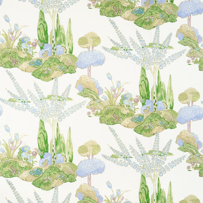Thibaut Fabric Orleans Lavender F945027 Fabric U.S.A </p><p>Repeat: H: 54  in  (137.16  cm), V: 29.5  (74.93  cm) 54  in  (137.16  cm) - My Fabric Connection -