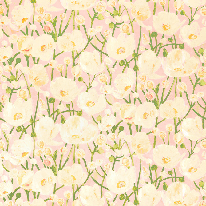 Thibaut Fabric Tivoli Seashell Pink F945015 Fabric U.S.A </p><p>Repeat: H: 54  in  (137.16  cm), V: 35  (88.90  cm) 54  in  (137.16  cm) - My Fabric Connection -