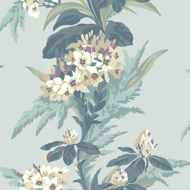 1838 Wallcoverings Wallpaper Aurora (Wp) # 03 Seafoam Aurora HALF DROP PASTE THE WALL UNITED KINGDOM V-21" 20.5"X11YD - My Fabric Connection -