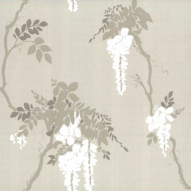 1838 Wallcoverings Wallpaper Leonora (Wp) # 01 Camellia HALF DROP PASTE THE WALL UNITED KINGDOM V-21" 20.5"X11YD - My Fabric Connection -
