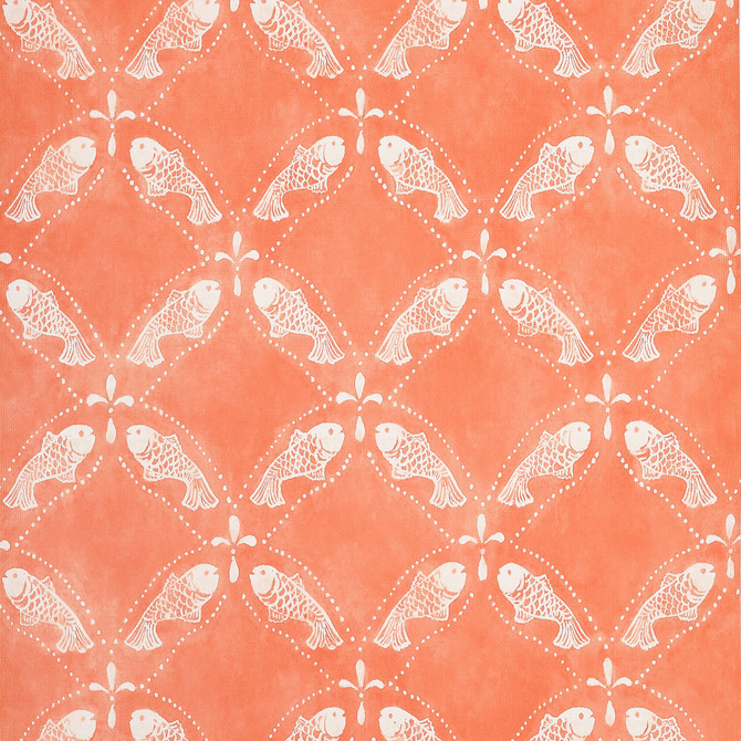 Thibaut Wallpaper Santorini Coral T15836  Wallpaper Non-Woven Vinyl Wallpaper  U.S.A </p><p>Repeat: H: , V: 20.75  (52.70 cm) 27 in  (68.58 cm) - My Fabric Connection - Thibaut Wallpaper Santorini Coral T15836  Wallpaper Non-Woven Vinyl Wallpaper  U.S.A </p><p>Repeat: H: , V: 20.75  (52.70 cm) 27 in  (68.58 cm) - My Fabric Connection -