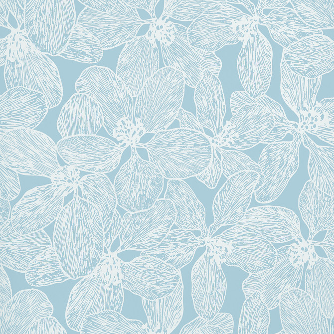 Thibaut Wallpaper Island Orchid Light Blue T15847  Wallpaper Non Woven Wallpaper  U.S.A </p><p>Repeat: H: , V: 36  (91.44 cm) 27 in  (68.58 cm) - My Fabric Connection -