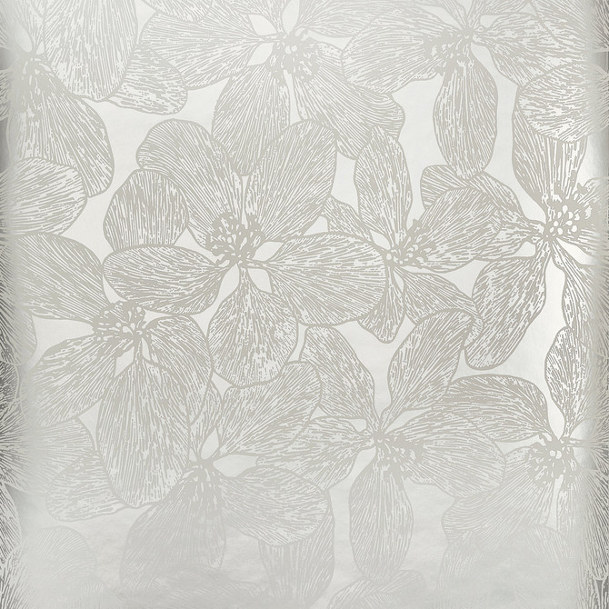 Thibaut Wallpaper Island Orchid Metallic Silver T15850  Wallpaper Non Woven Wallpaper  U.S.A </p><p>Repeat: H: , V: 36  (91.44 cm) 27 in  (68.58 cm) - My Fabric Connection -
