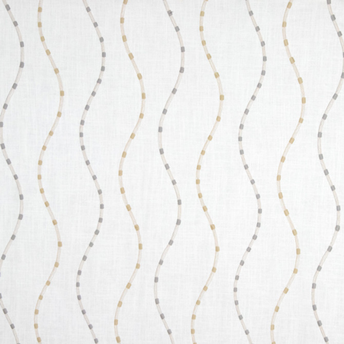 Carole Fabric Entertaining Glacier Earthbound Base: 70% Viscose, 30% Linen Embr: 72% Cotton, 28% Polyester N/A 12 3/8" V, 13 1/8" H 51" - My Fabric Connection -