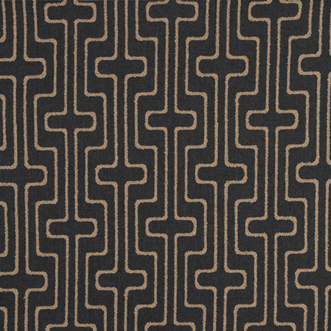 Carole Fabric Todays Advice Charcoal Earthbound Base: 100% Polyester Embr: 100% Polyester 55,000 Wyzenbeek Double Rubs 9 1/4" V, 8 3/4" H 52" - My Fabric Connection -