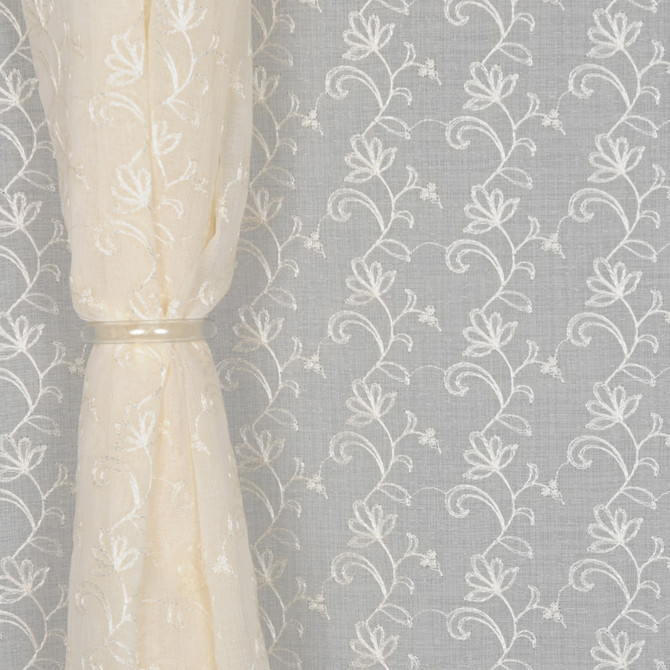 Yarrow Sand by RM CoCo Botanical Beauty 100% Polyester FR Turkey - H: 6.25 ,V: 3.125