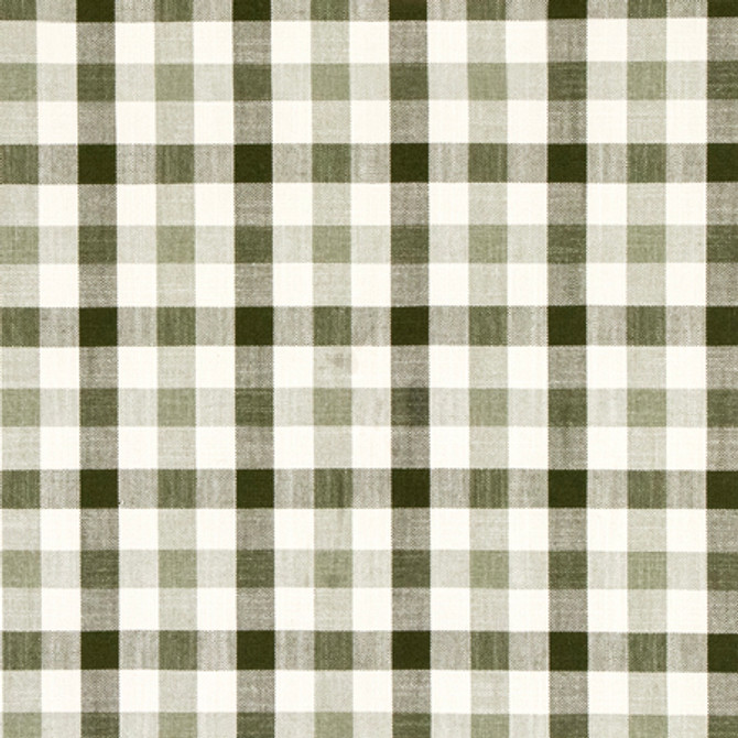 Carole Fabric Check Balsam Serene Green 75% Cotton, 25% Polyester 60,000 Wyzenbeek Double Rubs 2 3/4" V, 2 5/8" H 55" - My Fabric Connection -