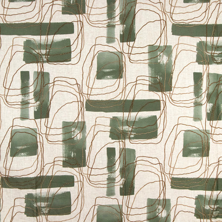Carole Fabric Mudroom Juniper Serene Green Base: 50% Cotton, 35% Viscose, 15% Linen Embr: 68% Jute, 32% Cotton 12,000 Wyzenbeek Double Rubs 24 1/4" V, 13 1/2" H HD 54" - My Fabric Connection -