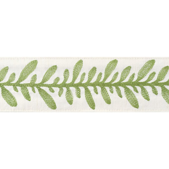 Thibaut Trim Calathea Tape Spring AE12323 Trim 90% Silk, 10% Viscose U.S.A </p><p>Repeat: H: , V: 2.75 in  (6.99 cm) - My Fabric Connection -
