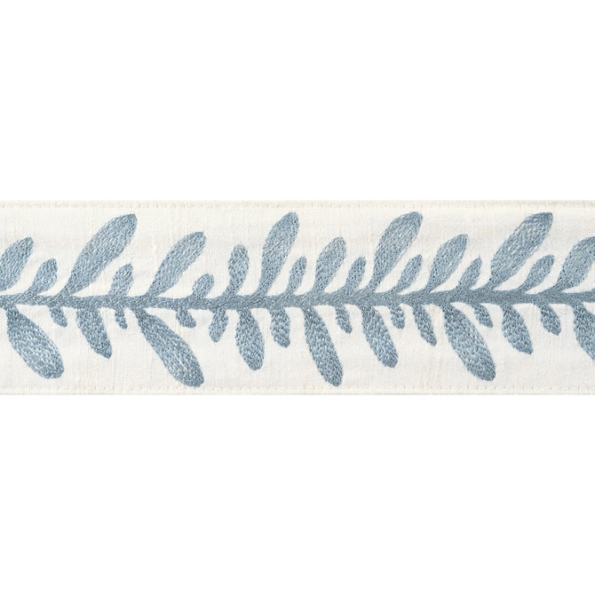 Thibaut Trim Calathea Tape Mineral AE12325 Trim 90% Silk, 10% Viscose U.S.A </p><p>Repeat: H: , V: 2.75 in  (6.99 cm) - My Fabric Connection -