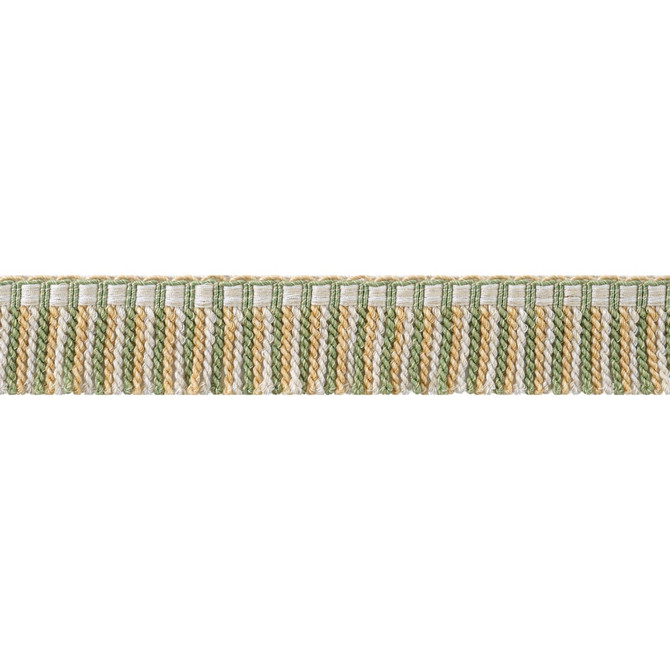 Thibaut Trim Esme Fringe Willow and Soft Gold AE12355 Trim 63% Polyester, 37% Cotton U.S.A </p><p>Repeat: H: , V: 1.5 in  (3.81 cm) - My Fabric Connection -