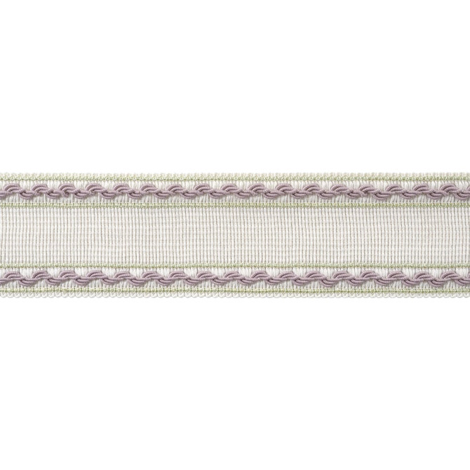 Thibaut Trim Gabrielle Tape Lilac and Willow AE12366 Trim 96% Polyester, 4% Cotton U.S.A </p><p>Repeat: H: , V: 2.25 in  (5.71 cm) - My Fabric Connection -
