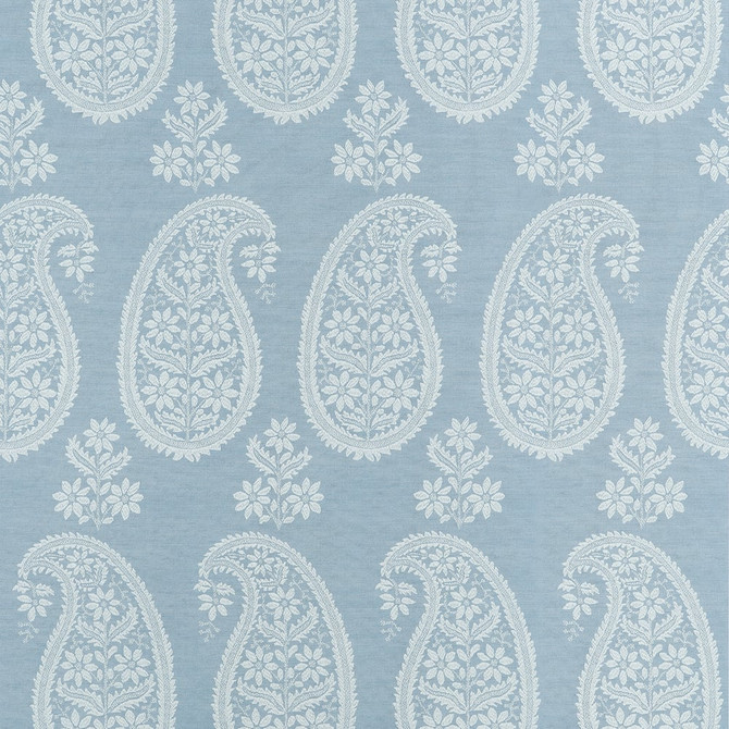 Thibaut Wallpaper Campania Paisley Robin's Egg AT16108 Wallpaper Non Woven Wallpaper U.S.A </p><p>Repeat: H: , V: 25.5  (64.77 cm) 27 in  (68.58 cm) - My Fabric Connection -