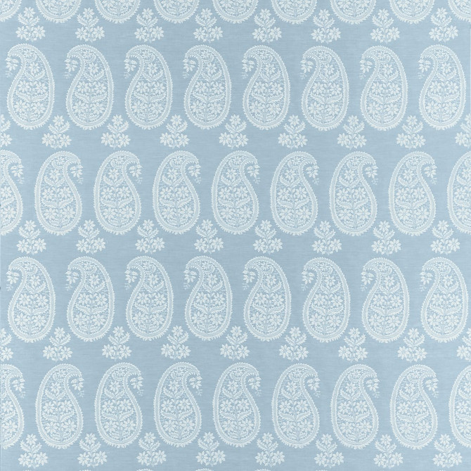 Thibaut Fabric Campania Paisley Robin's Egg AW16108 Fabric U.S.A 16000 Martindale </p><p>Repeat: H: 7 in (17.78 cm), V: 24.5 (62.23 cm) 54 in  (137.16 cm) - My Fabric Connection -