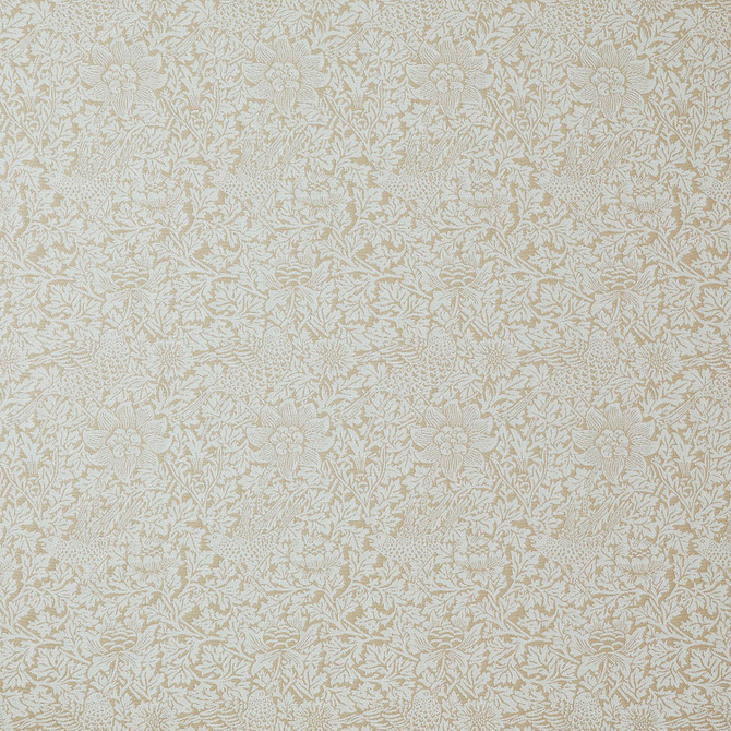 Wmah Fabric 7890 Bird And Anemone Woven 2 Almond Fabric 42%Pol 42%Svi 16%Cot India </p><p>Repeat: H: 6.875, V: 0.875 54 in - My Fabric Connection -