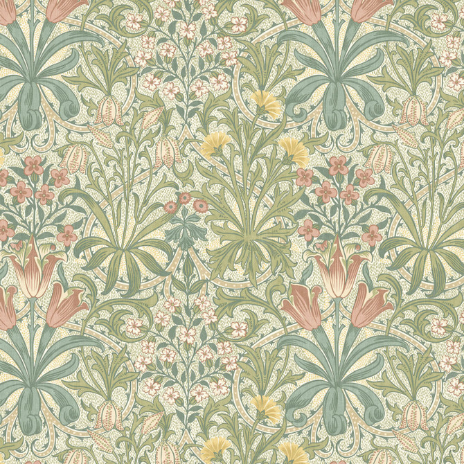 Wmah Fabric 7882 Woodland Weeds 1 Watermelon Fabric 100%Cot Spain Martindale Wear Test (20 000 Circular Rubs) </p><p>Repeat: H: 18.125, V: 0 54 in - My Fabric Connection -