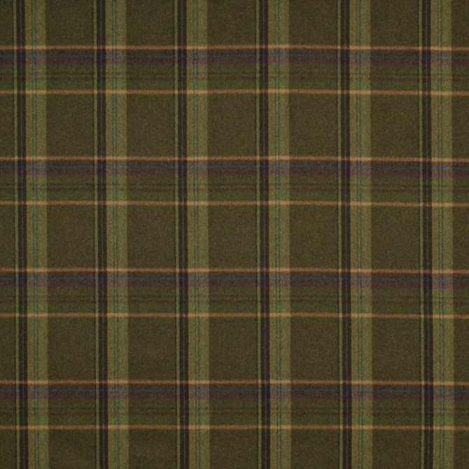 Ralph Lauren Fabric Sommerset Plaid Loden WOOL - 70%;NYLON - 25%;POLYESTER - 5% Italy Horizontal: 6.75 and Vertical: 14.5 55 - My Fabric Connection -