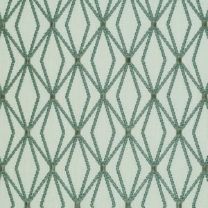 Norbar Fabric Allenby Sage 316 PRISM SEAVIEW 78% VISCOSE - 22% LINEN INDIA 6 3/8"V - 4 3/8"H 52 - My Fabric Connection -
