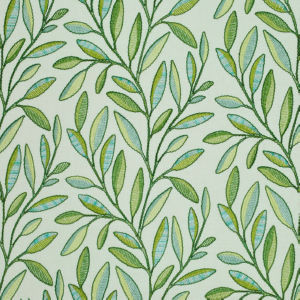 Norbar Fabric Ashford Cucumber 367 PRISM SEAVIEW 49% COTTON - 31% POLYESTER INDIA 17 1/4"H - 9 1/2"V 52 - My Fabric Connection -