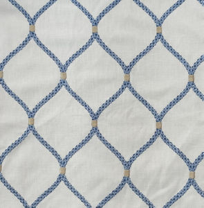 Norbar Fabric Batik Ivory Blue Multi PRISM SEAVIEW 52 COT/18 POLY/4 LIN/26 RAY 6 3/4"V - 4"H 52 - My Fabric Connection -
