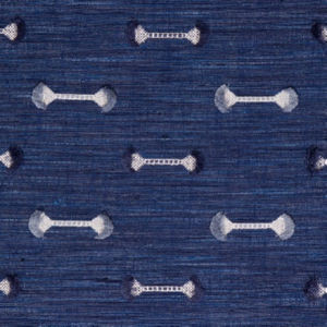 Norbar Fabric Danberg Indigo PRISM SEAVIEW 100% POLYESTER INDIA 4 5/8"V 6 3/4"H 54 - My Fabric Connection -