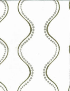 Norbar Fabric Moncetto Pesto PRISM SEAVIEW 85% POLYESTER - 8% VISCOSE INDIA 6 1/4"H 55 - My Fabric Connection -