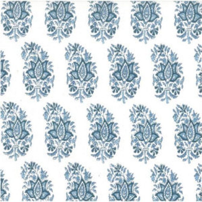 Norbar Fabric Stratus Tile Blues Lw ROMANCE 100% COTTON SPAIN 6 1/2"V 3"H 55 - My Fabric Connection -