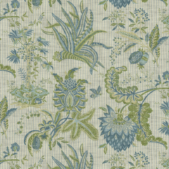 PK Lifestyles Fabric Storied Past Aquatic 472601 Cultural Exchange IX 100% Cotton Pakistan 51000 H: 27, V: 25.25 54 - My Fabric Connection -