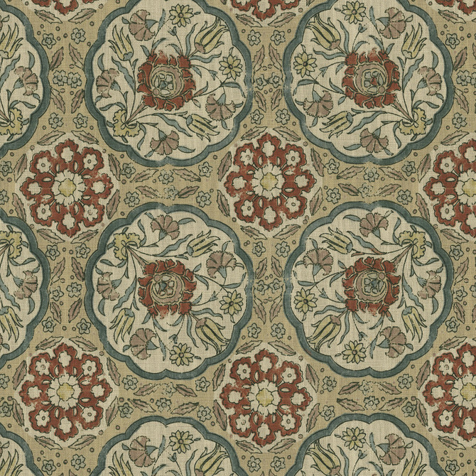 PK Lifestyles Fabric Worlds Away Vintage 472670 Cultural Exchange IX 75% Cotton, 25% Linen Pakistan 15000 H: 27, V: 25.25 54 - My Fabric Connection -