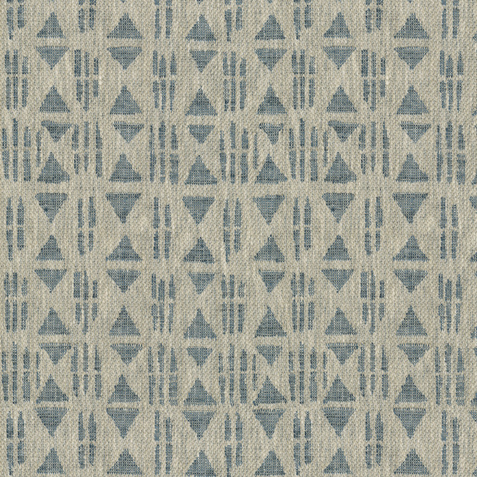 PK Lifestyles Fabric Corfu Lapis 472141 Expressionist VI 82% Polyester, 18% Cotton India 51000 H: 6.875, V: 7 55 - My Fabric Connection -