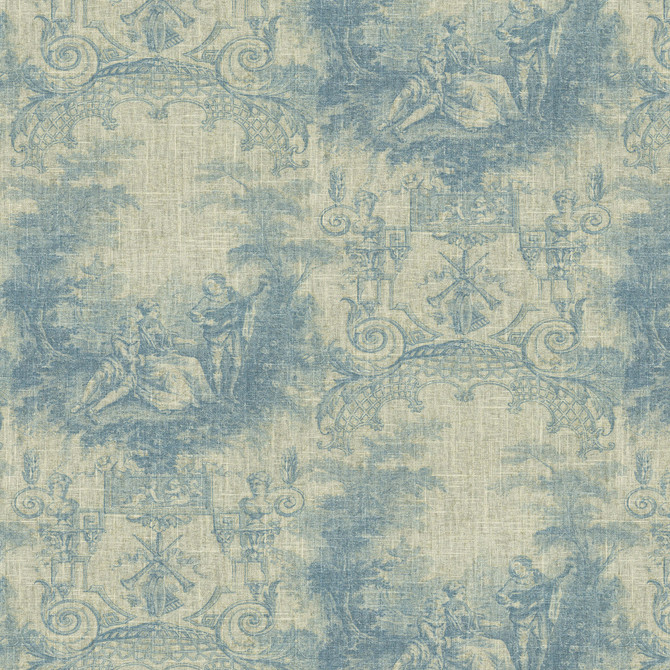 PK Lifestyles Fabric A Sweet Life Chambray 472680 History Retold VIII 555 Linen, 45% Rayon Pakistan 50000 H: 13.5, V: 25.25 54 - My Fabric Connection -