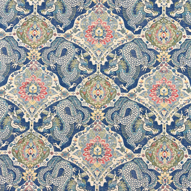 Magnolia Fabric Bastian Bluegreen - 100% Cotton Pakistan 50000 Horizontal: 26.88 and Vertical: 24.5 54.4 - My Fabric Connection -