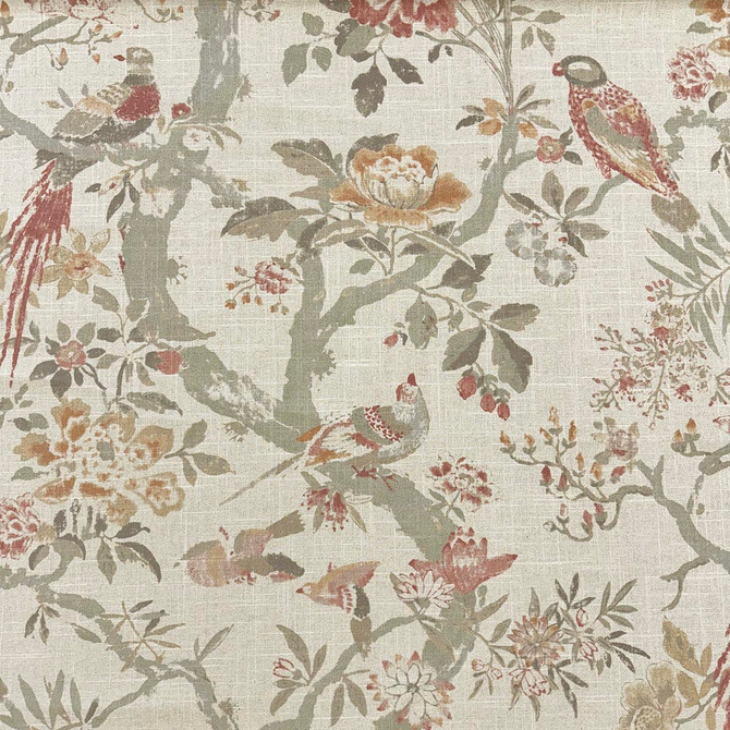 Magnolia Fabric Hidcote Berry - 55 Linen, 45 Rayon Pakistan 50000 Horizontal: 27 and Vertical: 36 54 - My Fabric Connection -