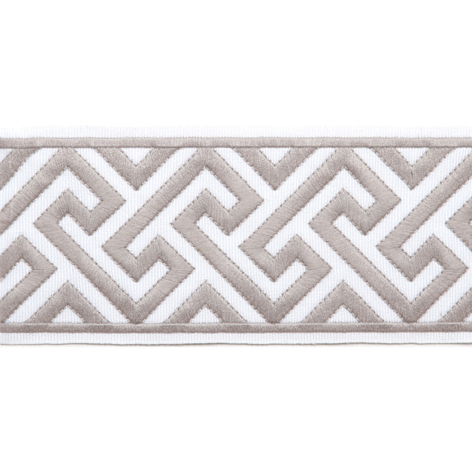 Magnolia Trim Melrose Emb Tape Feather - 51% Fibranne, 49% Polyester China Horizontal: and Vertical: 3.5 - My Fabric Connection -