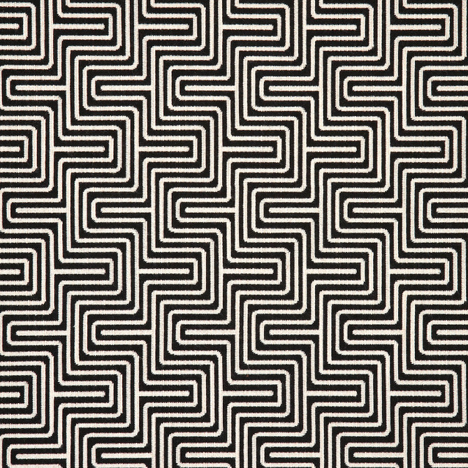 Sunbrella Fabric Figure Onyx 145868-0007 100% Sunbrella® Acrylic 27500 Horizontal: 3.5 in. and Vertical: 9.67 in. 54 in. - My Fabric Connection -