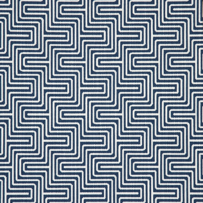Sunbrella Fabric Figure Indigo 145868-0006 100% Sunbrella® Acrylic 27500 Horizontal: 3.5 in. and Vertical: 9.67 in. 54 in. - My Fabric Connection -