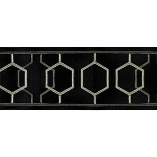 RM CoCo Trim BD110 BORDER 2.875" Midnight Creative Threads 99% Rayon 1% Polyester See Sample 0 Horizontal: 3.875 and Vertical: 0 2.875 - My Fabric Connection -