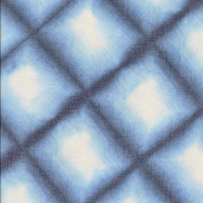 RM CoCo Fabric Tie Dye Trellis Pacifica Gemstones II Ice Blue Larimar to Lazuli 100% Polyester See Sample 0 Horizontal: 14.17 and Vertical: 13.78 63 - My Fabric Connection -
