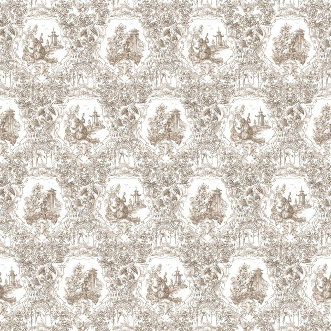 RM CoCo Fabric Les Singes Musiciens Travertine Painter's Palette Titanium White To Lamp Black See Sample 0 Horizontal: 27 and Vertical: 52 0 - My Fabric Connection -