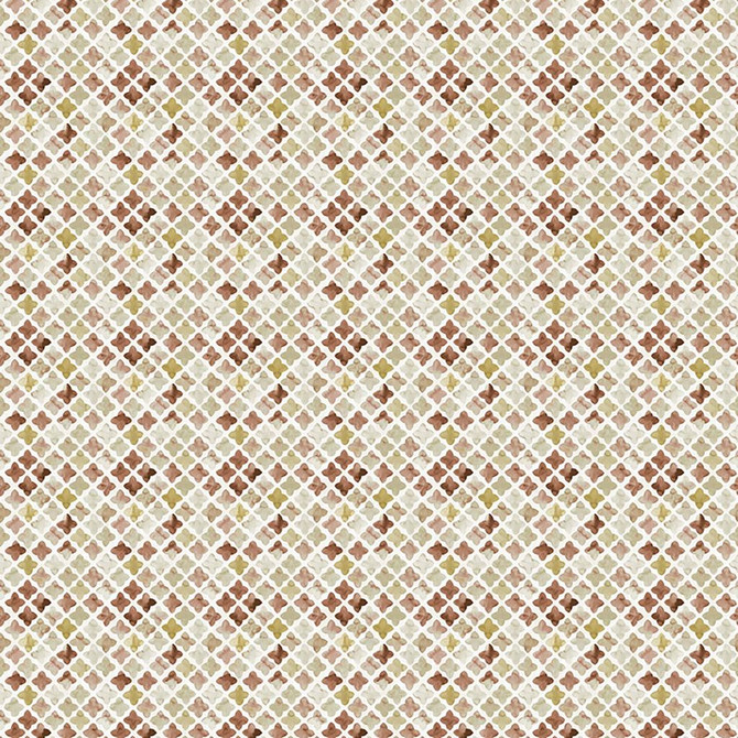 RM CoCo Fabric Kew Medallion Sandalwood Suitemates 100% Polyester See Sample 0 Horizontal: 9.6 and Vertical: 7.87 55 - My Fabric Connection -