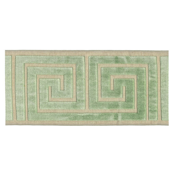RM CoCo Trim BD133 Border 7" Celadon Creative Threads V 58% Rayon 31% Polyester 11% Linen See Sample 0 Horizontal: 7 and Vertical: 13.5 7 - My Fabric Connection -