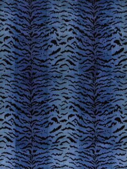 Scalamandre Fabric Tigre | Silk Blues & Black SC26167MM0004 OVERALL CONTENTS: 60% SILK 27% COTTON 13% POLYESTER U.S.A. MEDIUM DUTY Horizontal: 30.5" and Vertical: 25.5" 51 - My Fabric Connection - Scalamandre Fabric Tigre | Silk Blues & Black SC26167MM0004 OVERALL CONTENTS: 60% SILK 27% COTTON 13% POLYESTER U.S.A. MEDIUM DUTY Horizontal: 30.5" and Vertical: 25.5" 51 - My Fabric Connection -