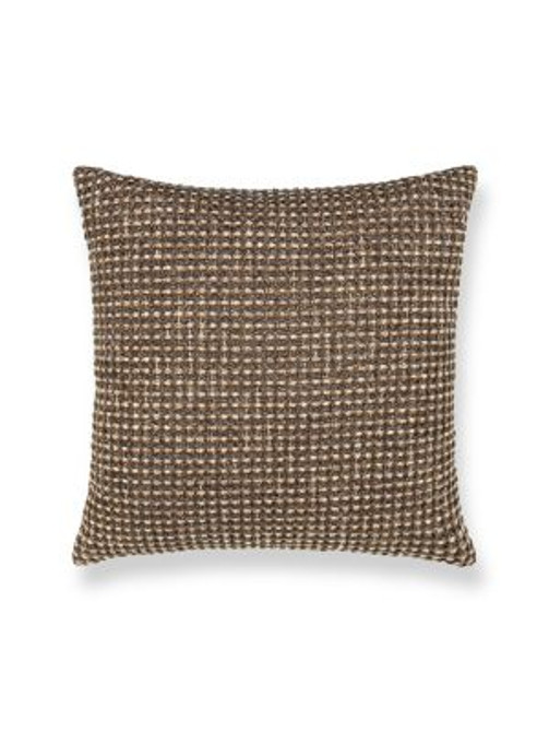 Scalamandre Pillows Heatherton Pillow 22 X 22 - Walnut HNSDDK273330003 COLOR POP 61% RECYCLED ACRYLIC 38% POLYESTER 1% VISCOSE U.S.A. Horizontal: and Vertical: 0 - My Fabric Connection -