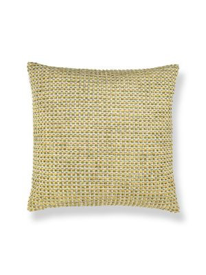 Scalamandre Pillows Heatherton Pillow 22 X 22 - Lemon HNSDDK273330013 COLOR POP 61% RECYCLED ACRYLIC 38% POLYESTER 1% VISCOSE U.S.A. Horizontal: and Vertical: 0 - My Fabric Connection -