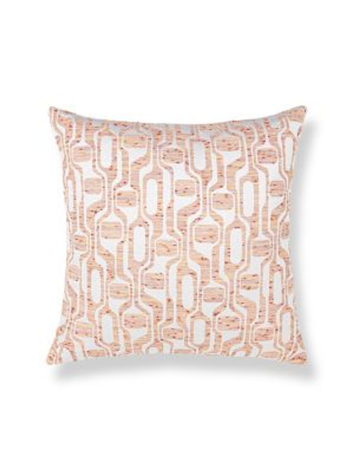 Scalamandre Pillows Telly Pillow 22 X 22 - Peachmelba HNSDDK273350005 COLOR POP 92% COTTON 8% NYLON U.S.A. Horizontal: and Vertical: 0 - My Fabric Connection -