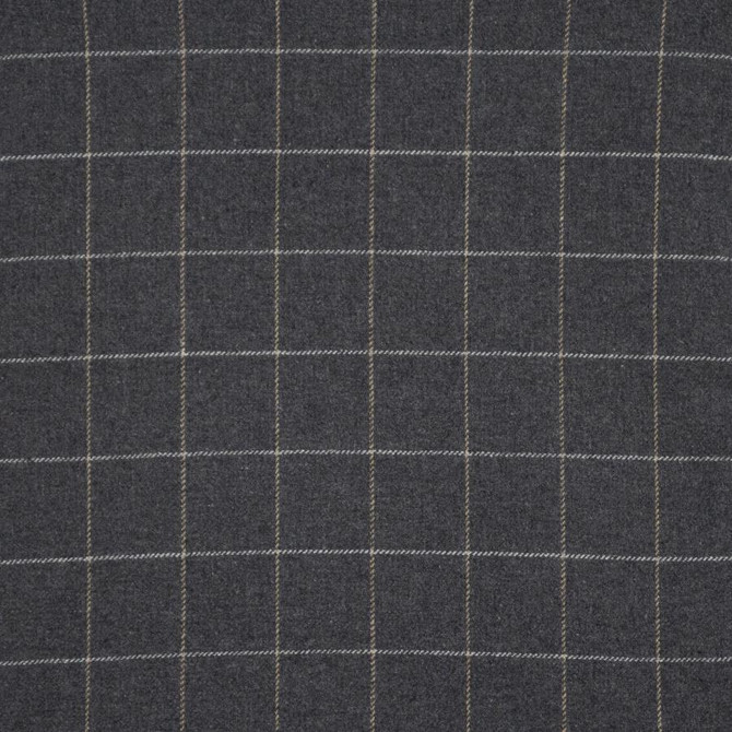 Maxwell Fabric Norton # 414 Charcoal Menswear Ii-Plaids & Checks 40% WOOL
35% POLYESTER
15% NYLON
10% ACRYLIC INDIA V-2" H-2" 54" - My Fabric Connection -