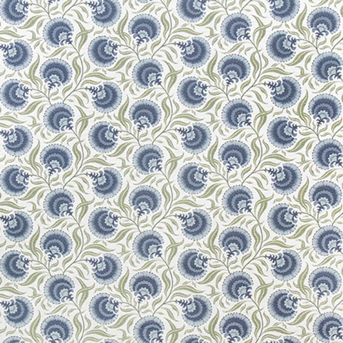 Carole Fabric Arlington Oasis English Garden 75% Polyester, 25% Cotton 40,000 Wyzenbeek Double Rubs 5 1/2" V, 5 5/8" H 54" - My Fabric Connection -