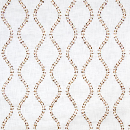 Carole Fabric Garden Market Sand English Garden Base: 100% Cotton Embr: 100% Viscose N/A 7 7/8" V, 6 1/4" H 52*" - My Fabric Connection -