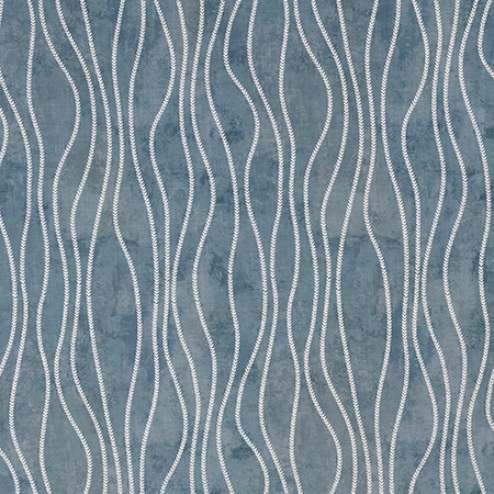 Carole Fabric Simple Twist Denim English Garden Base: 100% Polyester Embr: 100% Polyester 18,000 Matindale Circular Rubs 18 1/2" V, 13" H 52*" - My Fabric Connection -